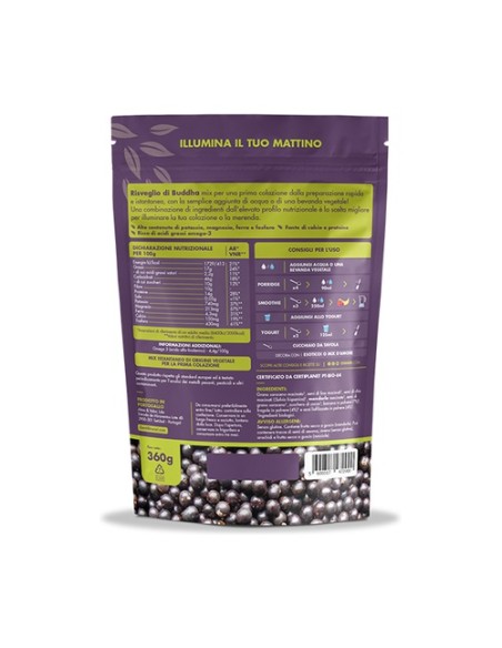 Despertar de buda açai plátano y fresa 360 g Iswari
