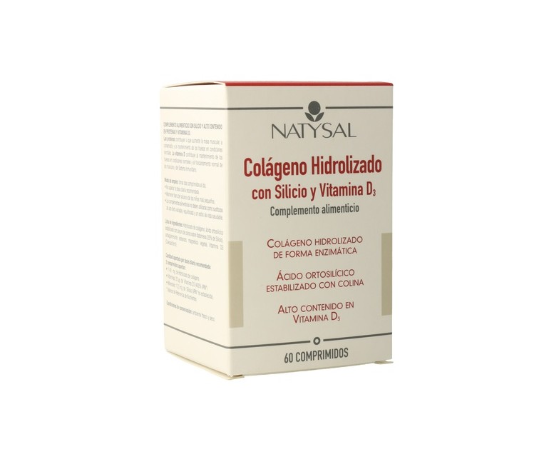 Colágeno Hidrolizado con Silicio y Vitamina D3 60 comprimidos Natysal