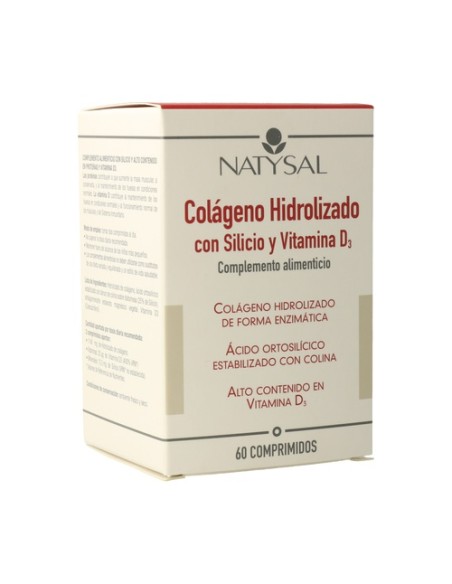 Colágeno Hidrolizado con Silicio y Vitamina D3 60 comprimidos Natysal