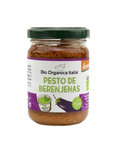 Pesto berenjenas vegano 140 g Bio Organica Italia