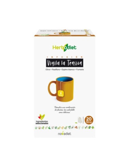 Herbodiet Infusiones Vigila Tu Tensión 20 bolsitas infusoras Nova Diet
