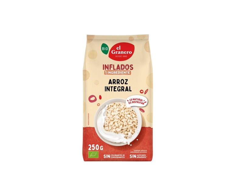 Arroz integral hinchado 250 g El Granero Integral