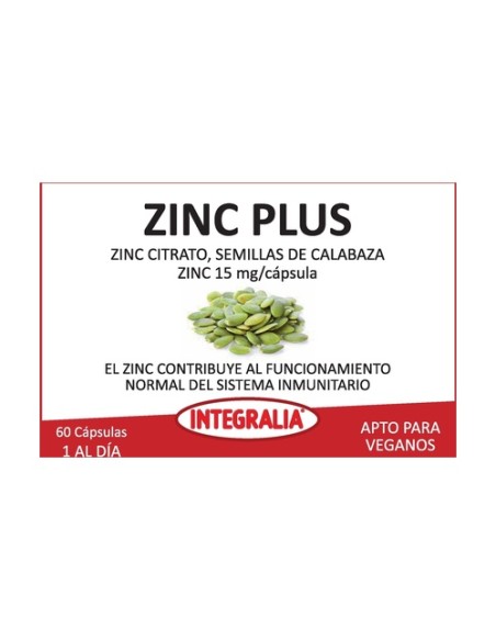Zinc Plus 60 cápsulas Integralia