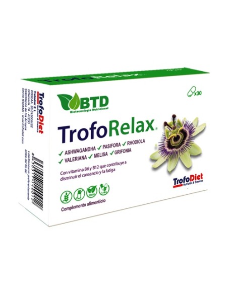 TrofoRelax 30 cápsulas de 764mg TrofoDiet BTD