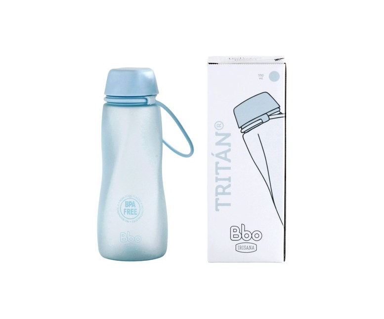 Botella Bbo tritán azul 550 ml 1 unidad (Azul) Irisana