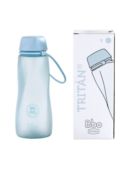 Botella Bbo tritán azul 550 ml 1 unidad (Azul) Irisana