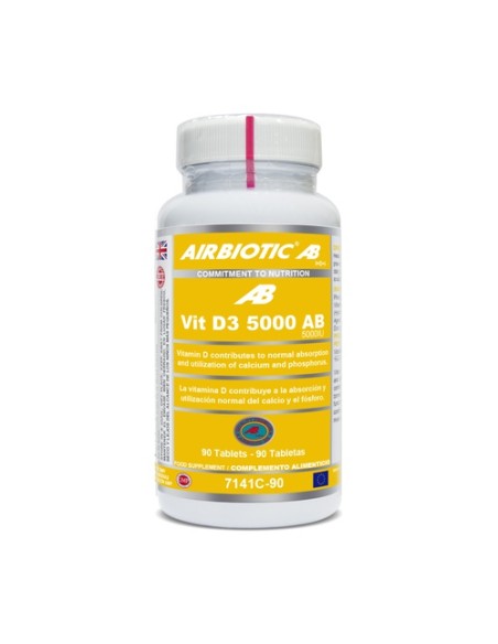 Vit D3 AB 90 comprimidos de 5000UI Airbiotic