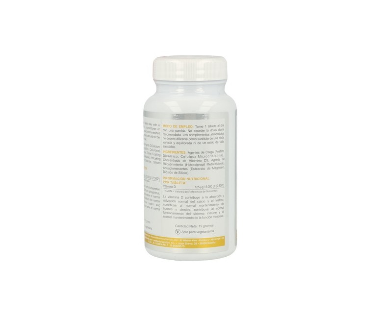 Vit D3 AB 90 comprimidos de 5000UI Airbiotic