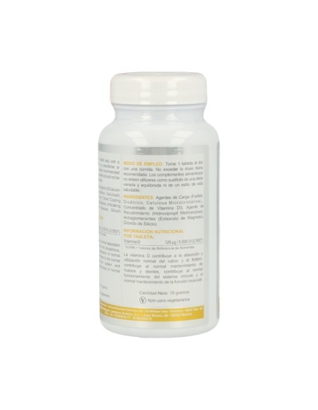Vit D3 AB 90 comprimidos de 5000UI Airbiotic