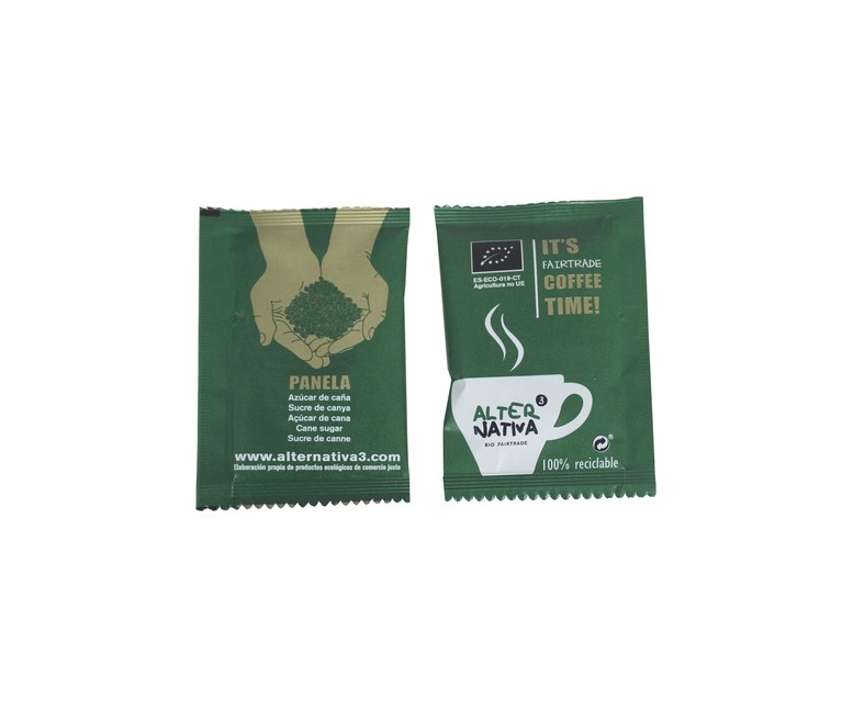 Azucarillos de caña panela Ecuador Bio 300 sobres de 4g Alternativa3