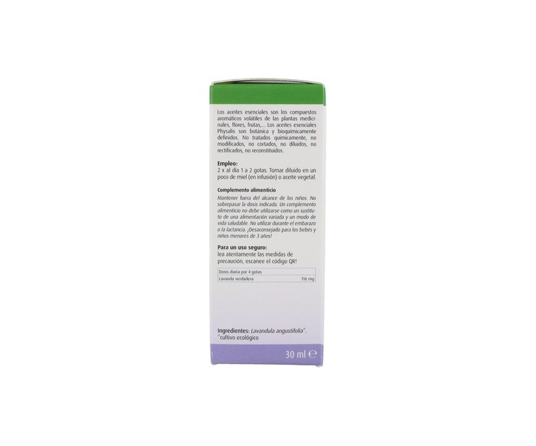 Aceite esencial Lavanda Verdadera Bio 30 ml Physalis