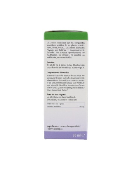 Aceite esencial Lavanda Verdadera Bio 30 ml Physalis