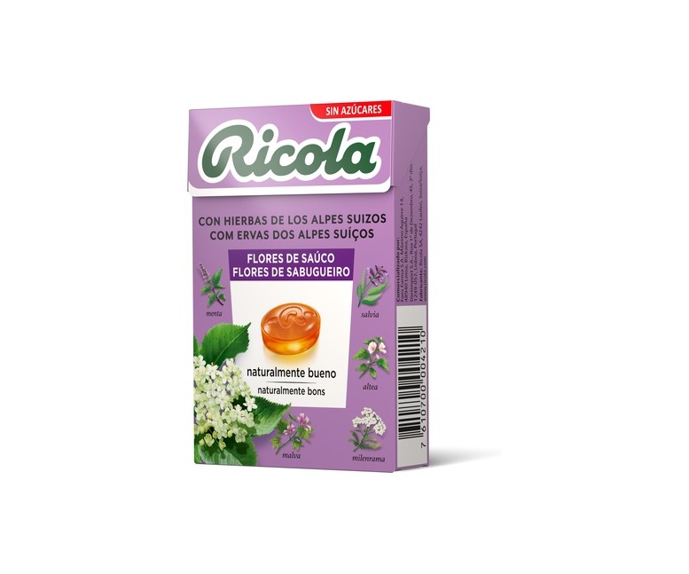 Caramelos Ricola Flores de Sauco 70 g Ricola