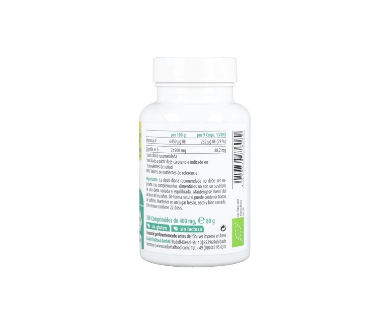 Chlorella 200 comprimidos Raab
