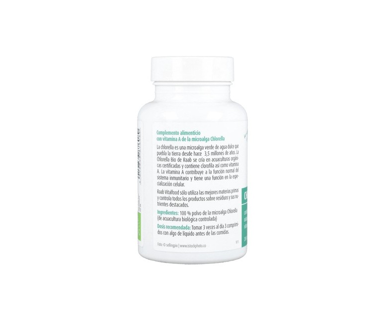Chlorella 200 comprimidos Raab
