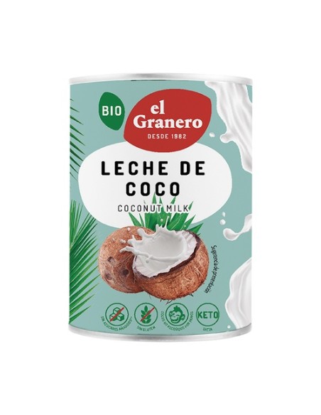 Leche de coco Bio 400 ml El Granero Integral