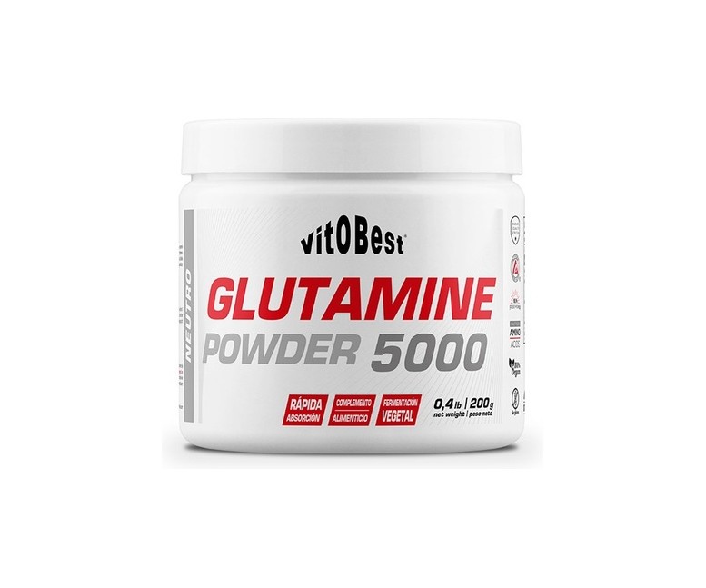 Glutamina powder 5000 post-entreno 200 g de polvo VIT.O.BEST