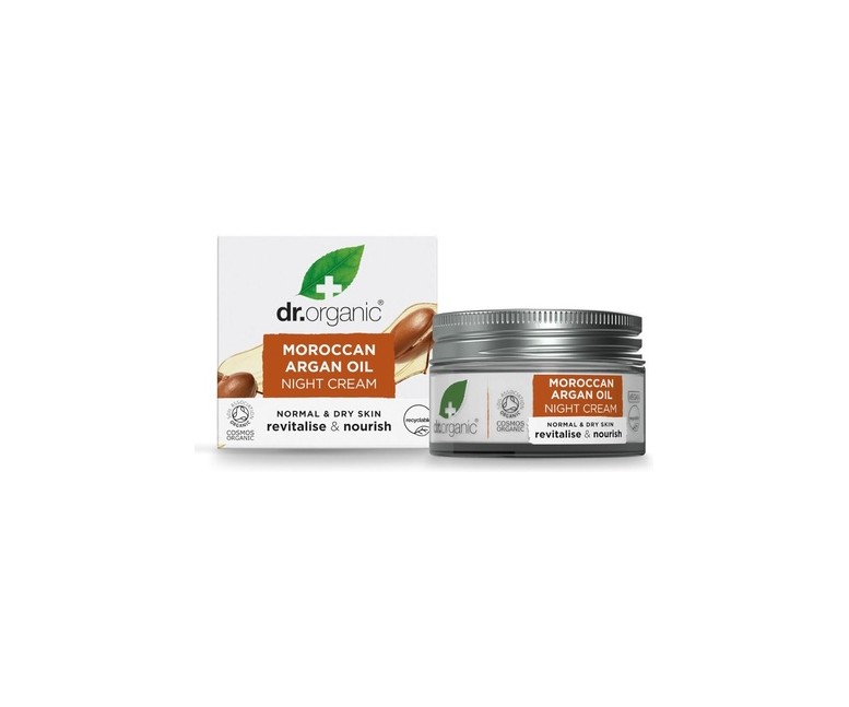 Crema de noche Aceite de Argán - piel normal a seca 50 ml de crema Dr. Organic