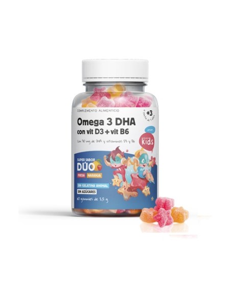 Gummies omega 3 DHA 60 gominolas de 2.5g Herbora