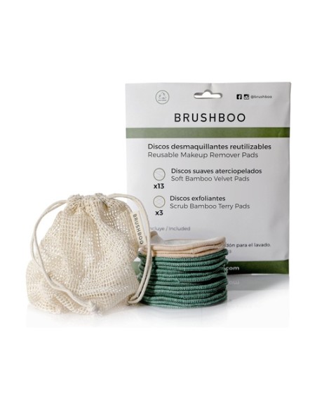 Discos Desmaquillantes con Bolsa de Algodón 1 unidad Brushboo