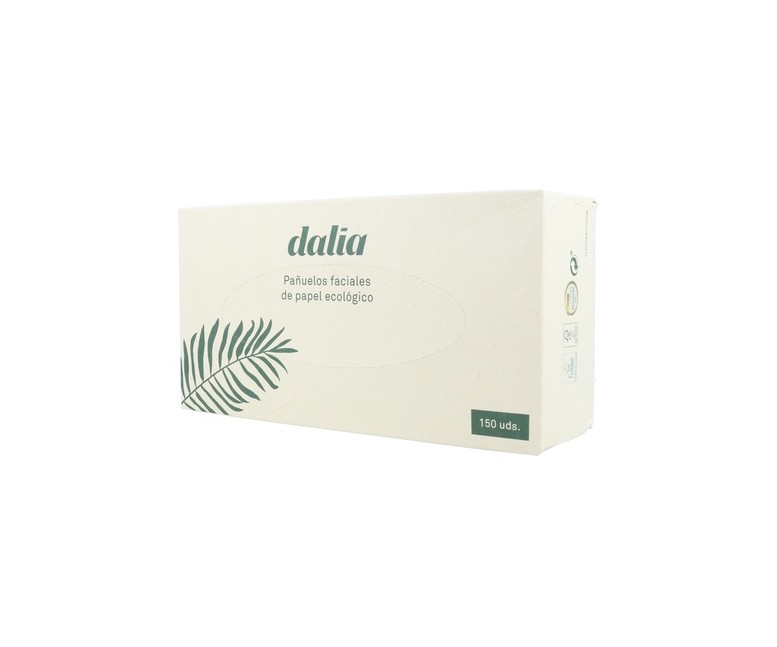Caja Pañuelos Faciales de papel ecológico 150 unidades Dalia