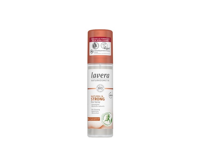 Desodorante spray 48h + strong & natural 75 ml Lavera