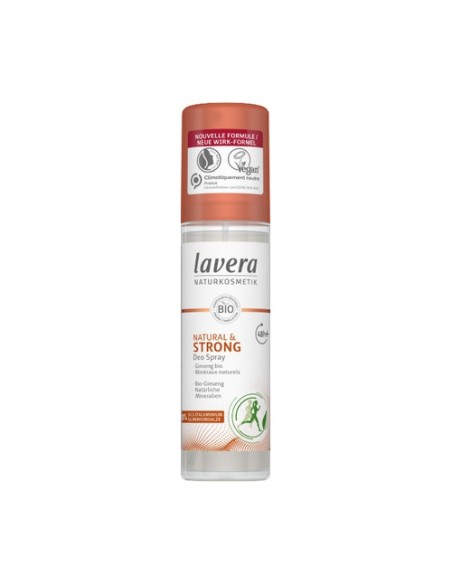 Desodorante spray 48h + strong & natural 75 ml Lavera