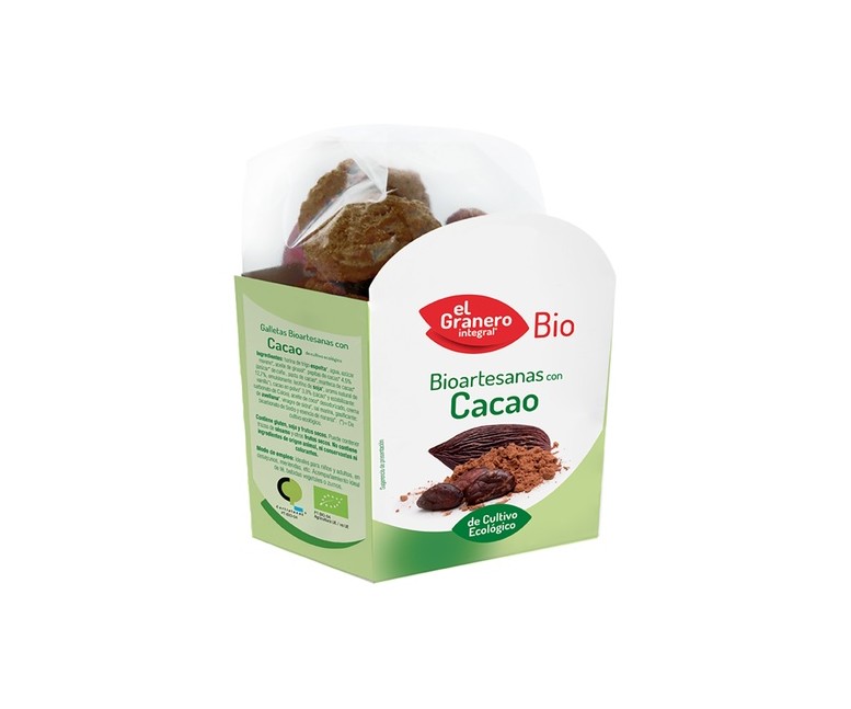 Galletas artesanas con chocolate bio 220 g (Chocolate) El Granero Integral
