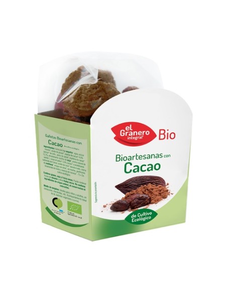 Galletas artesanas con chocolate bio 220 g (Chocolate) El Granero Integral