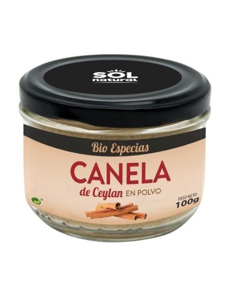 Canela de Ceylan en polvo Bio 100 g Sol Natural