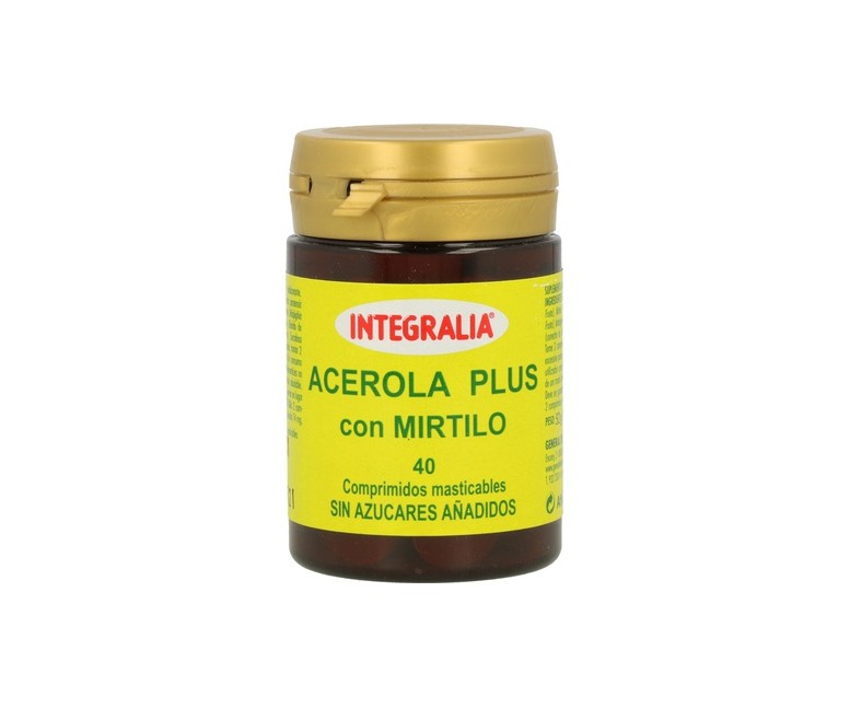 Acerola Plus con Mirtilo 40 comprimidos Integralia
