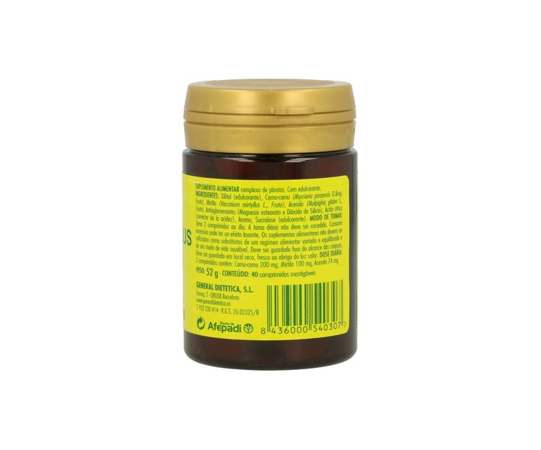 Acerola Plus con Mirtilo 40 comprimidos Integralia