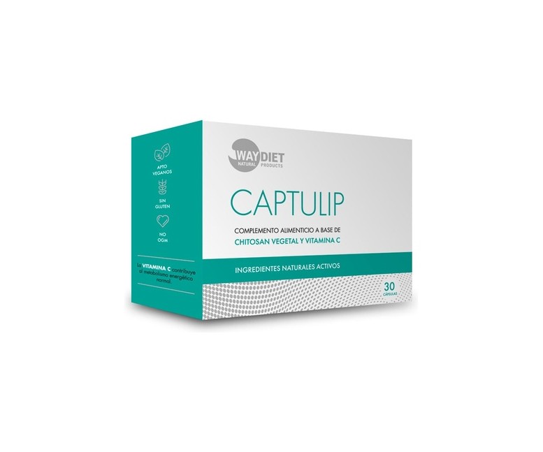 Captulip chitosan y vitamina C 30 cápsulas de 735mg Waydiet