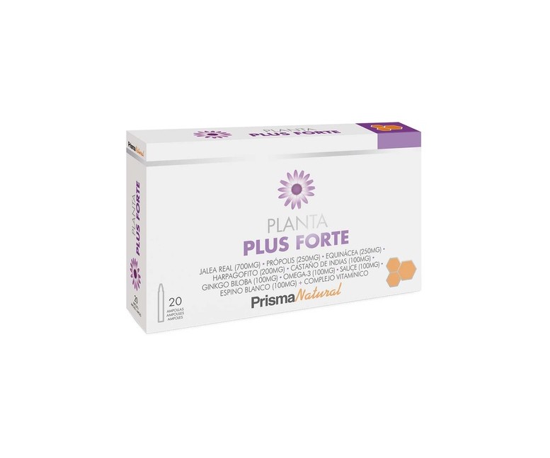 Plantaplus Forte jalea real 20 ampollas de 10ml Prisma Natural