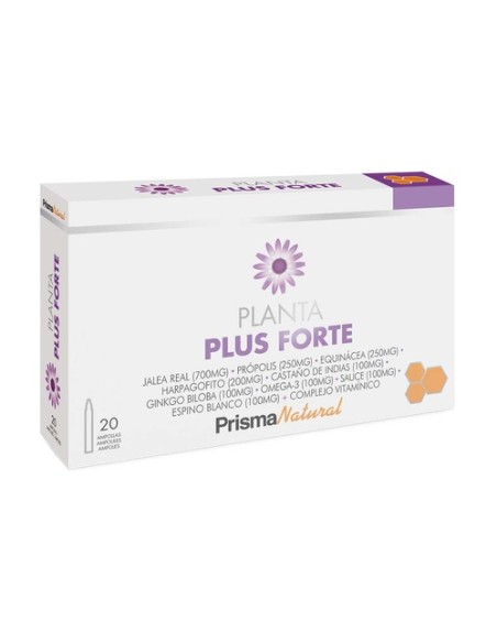 Plantaplus Forte jalea real 20 ampollas de 10ml Prisma Natural