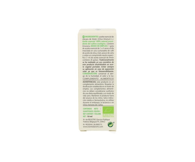 Aceite esencial de limón Bio 10 ml Esential Aroms