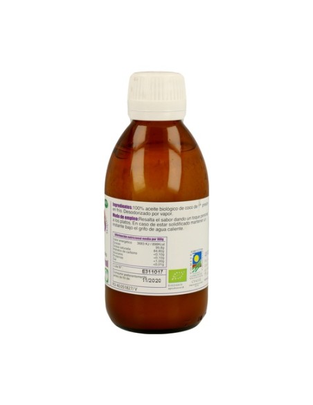Aceite de Coco Alimenticio 200 ml de aceite (Coco) Ayurveda
