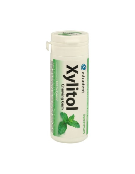 Chicles Xylitol Sabor Hierbabuena 30 unidades de 1 g Miradent