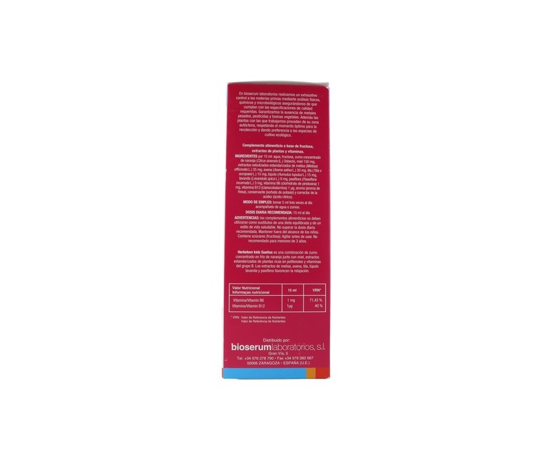 Herbetom Kids Sueños 250 ml Bioserum