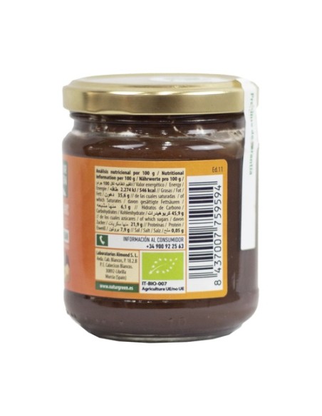 Crema de avellana de cacao Bio 200 g de crema NaturGreen