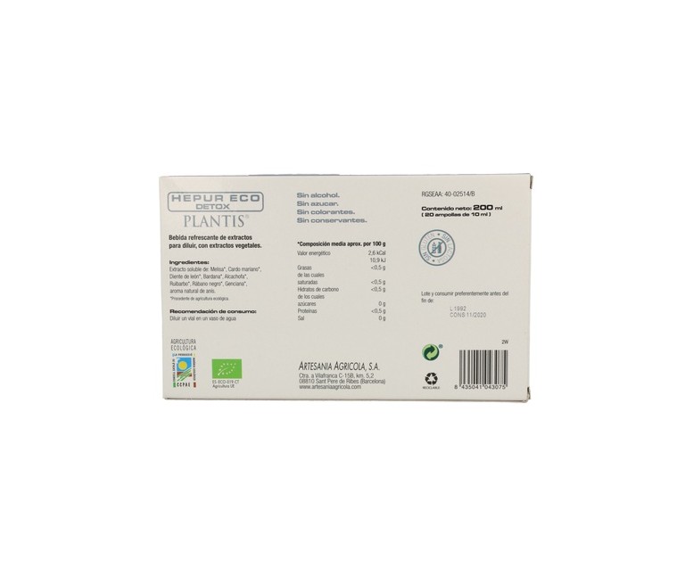 Hepur Eco 20 viales Plantis