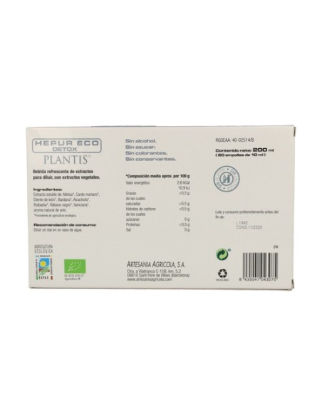 Hepur Eco 20 viales Plantis