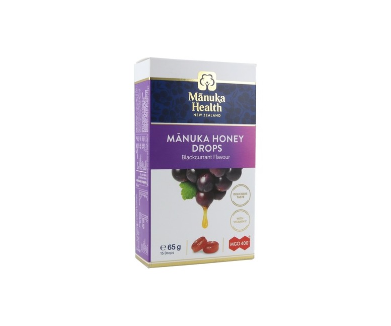 Miel de Manuka MGO®400+ & Grosellero Negro caramelos 65 g Manuka Health New Zealand