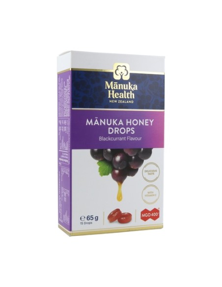 Miel de Manuka MGO®400+ & Grosellero Negro caramelos 65 g Manuka Health New Zealand