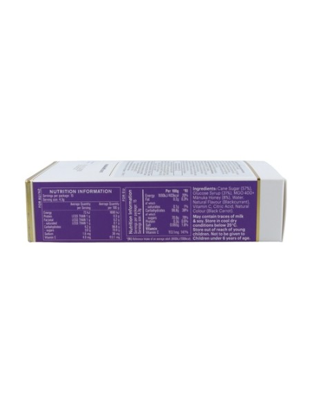 Miel de Manuka MGO®400+ & Grosellero Negro caramelos 65 g Manuka Health New Zealand