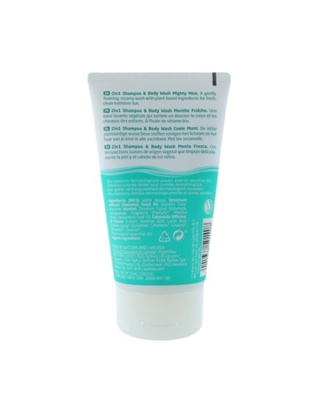 Baby Shower y Champú Menta fresca 150 ml de gel Weleda