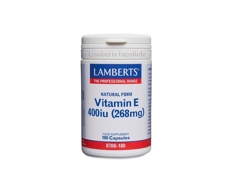 Vitamina E 400 UI 180 cápsulas Lamberts