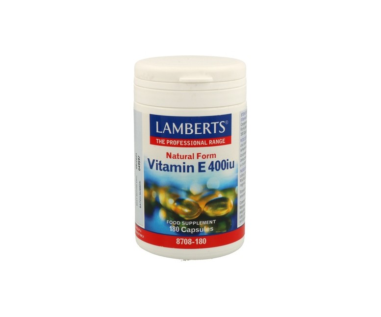 Vitamina E 400 UI 180 cápsulas Lamberts
