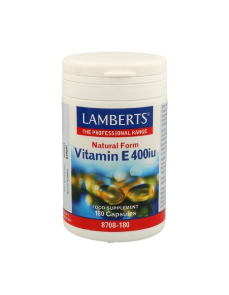 Vitamina E 400 UI 180 cápsulas Lamberts