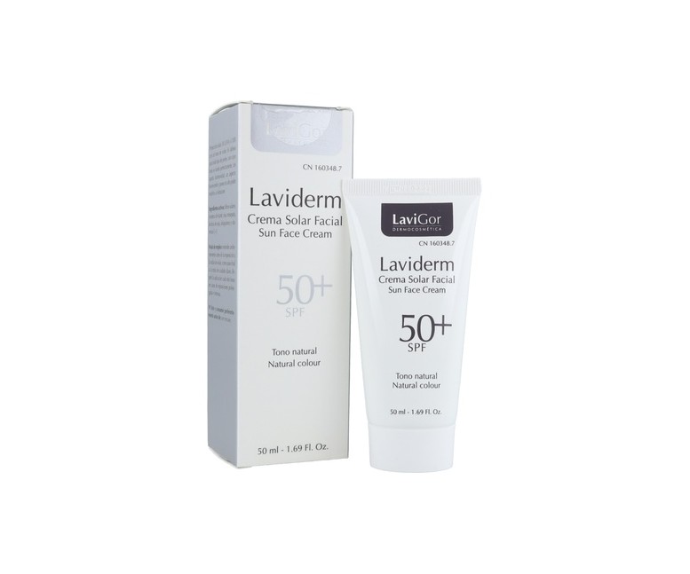 Laviderm crema solar facial con color SPF50+ 50 ml Lavigor